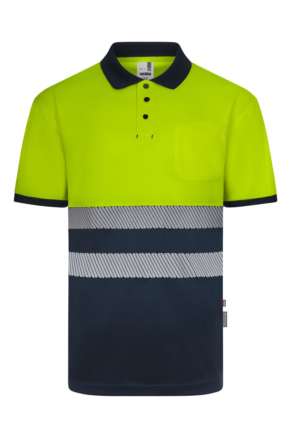 Polo poliéster reciclado bicolor 305533 - Image 10