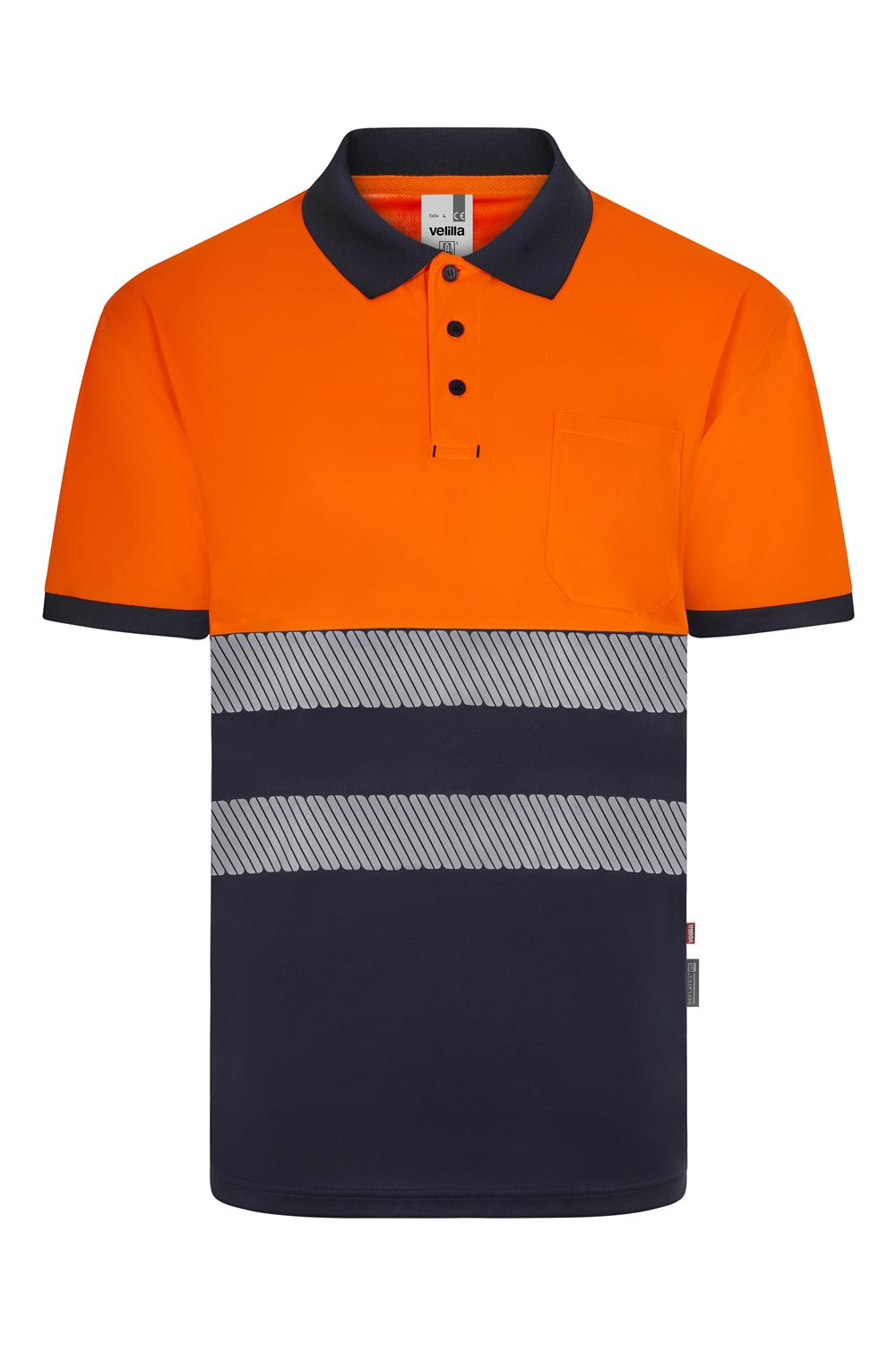 Polo poliéster reciclado bicolor 305533 - Image 9