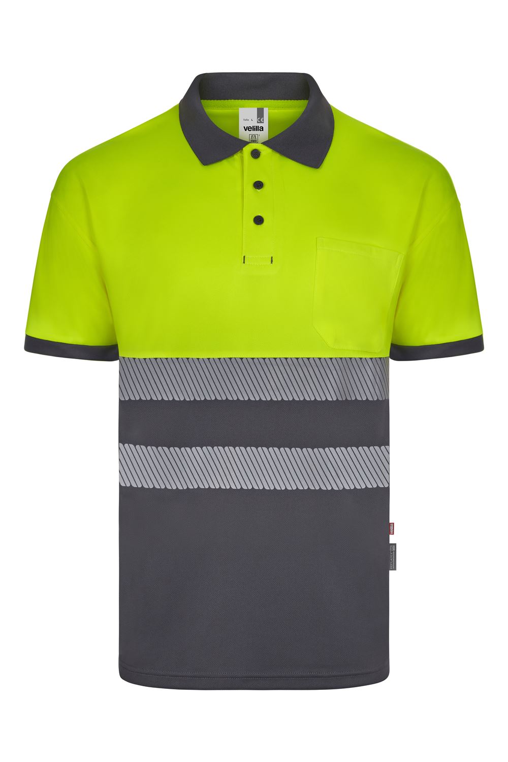 Polo poliéster reciclado bicolor 305533 - Image 7