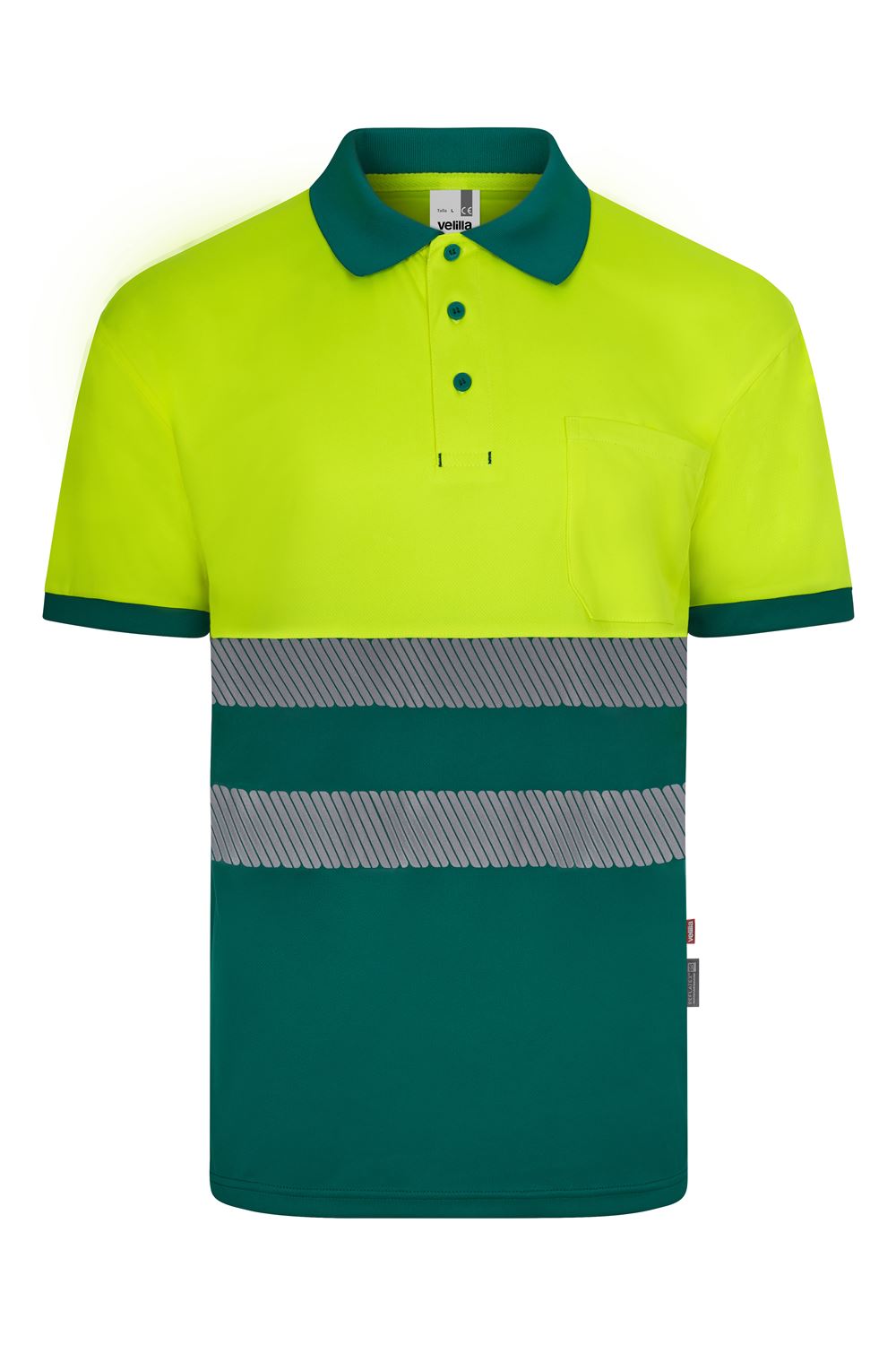 Polo poliéster reciclado bicolor 305533 - Image 3