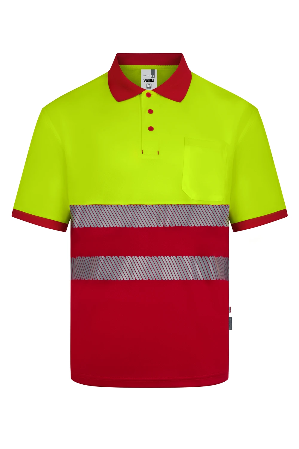 Polo poliéster reciclado bicolor 305533 - Image 2